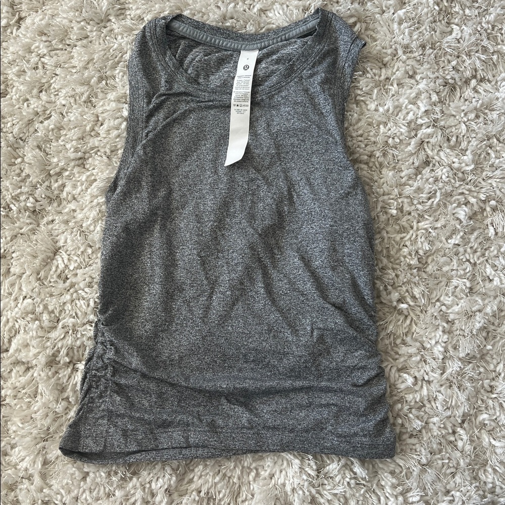 Lululemon Athletica Charcoal Heather Tank no flaws